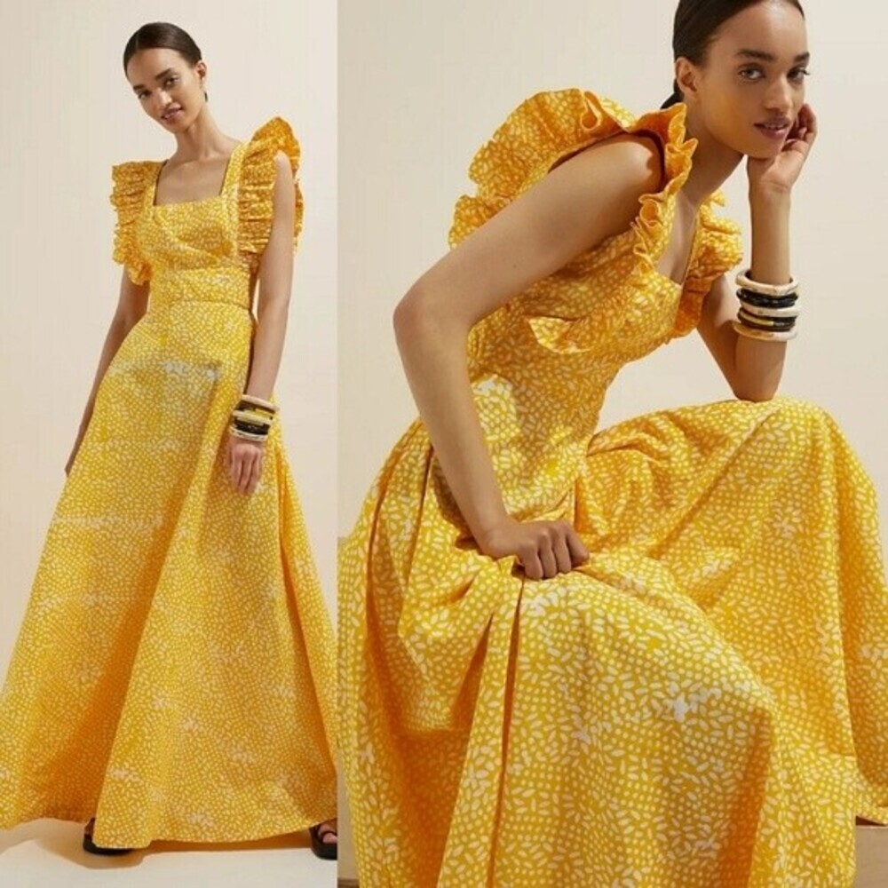 Yellow Floral Maxi Dress